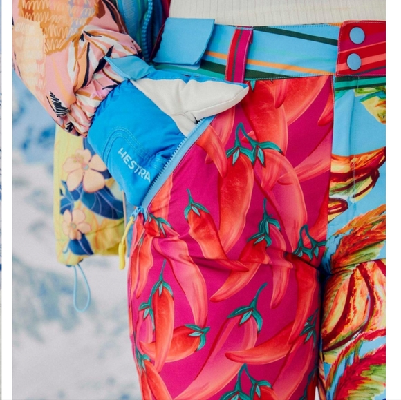 NWT FARM Rio Mixed Scarves Ski Jacket & Pants - Picture 4 of 9